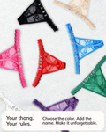 Seductive Name Thong
